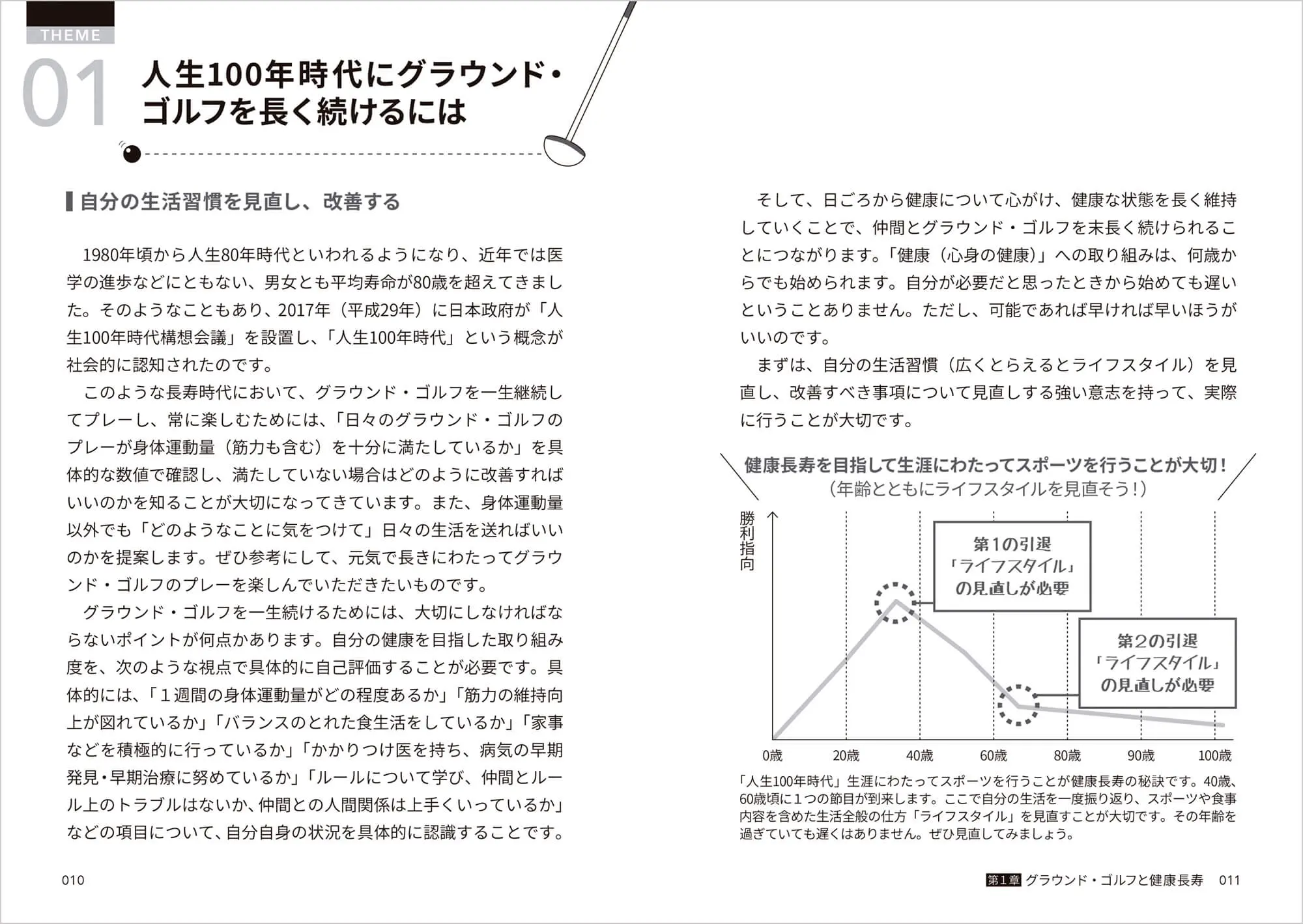 人生100年時代のグラウンド・ゴルフ 中面