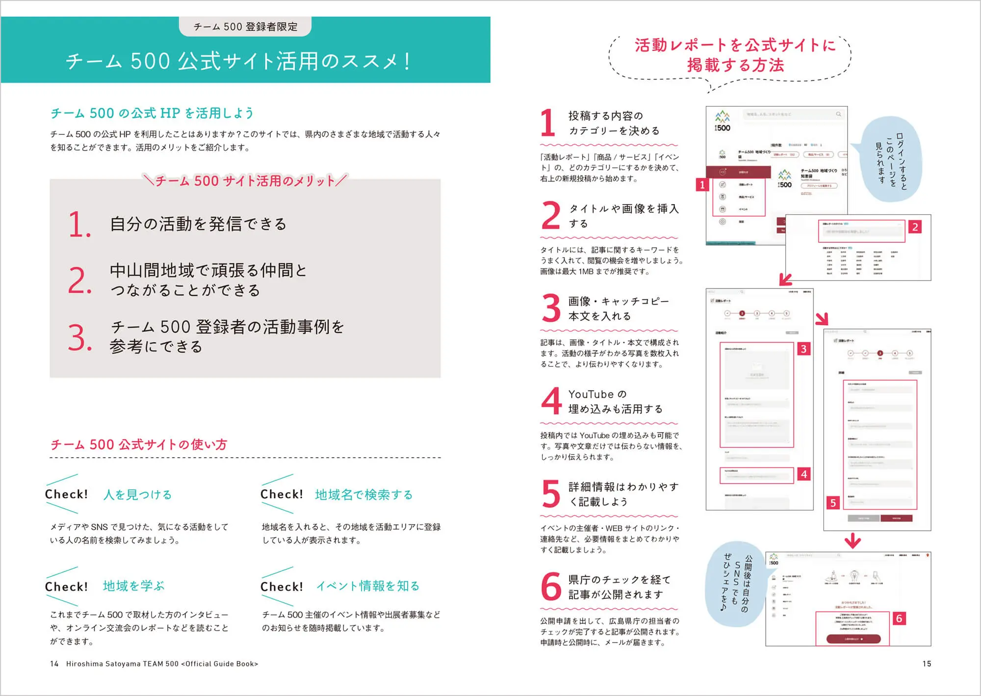 チーム500　2024年パンフレット　中面